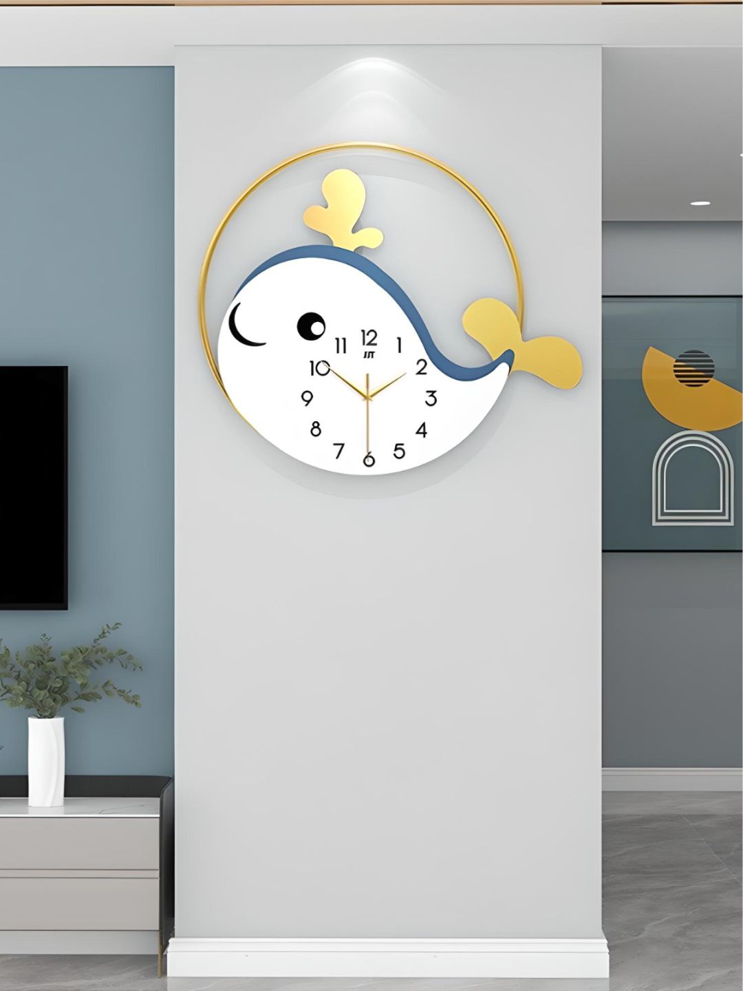 Abstract shaped wall clock