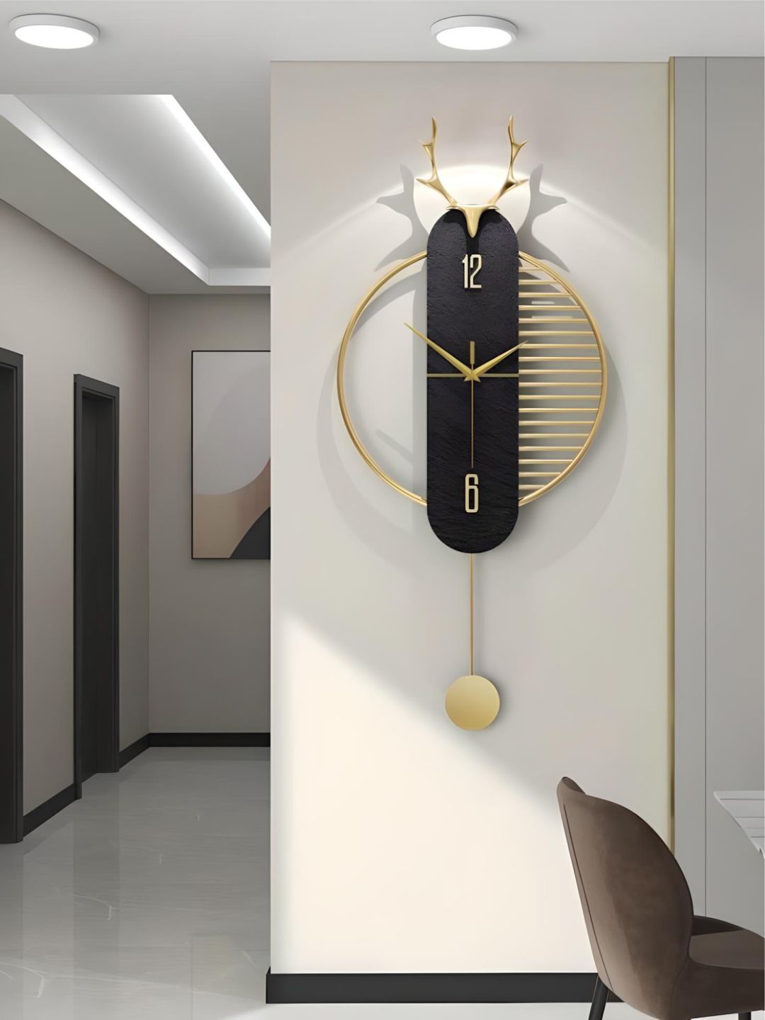 Abstract shaped wall clock