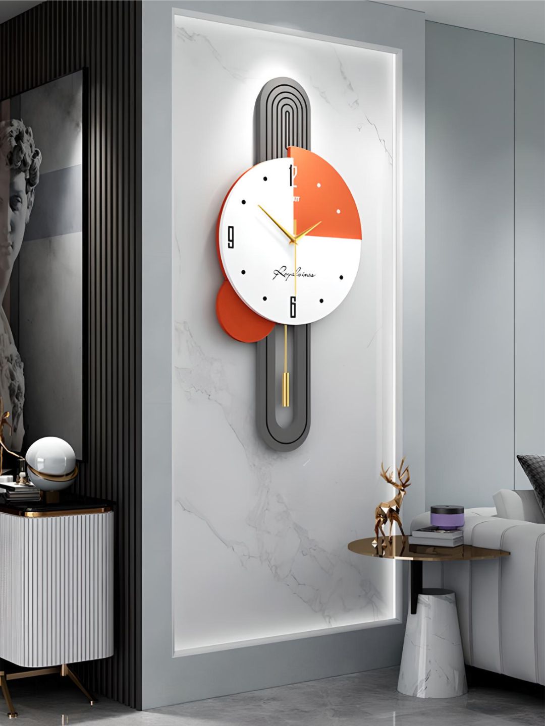 Abstract shaped wall clock