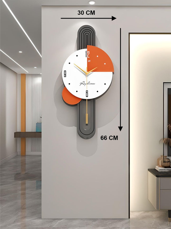Abstract shaped wall clock