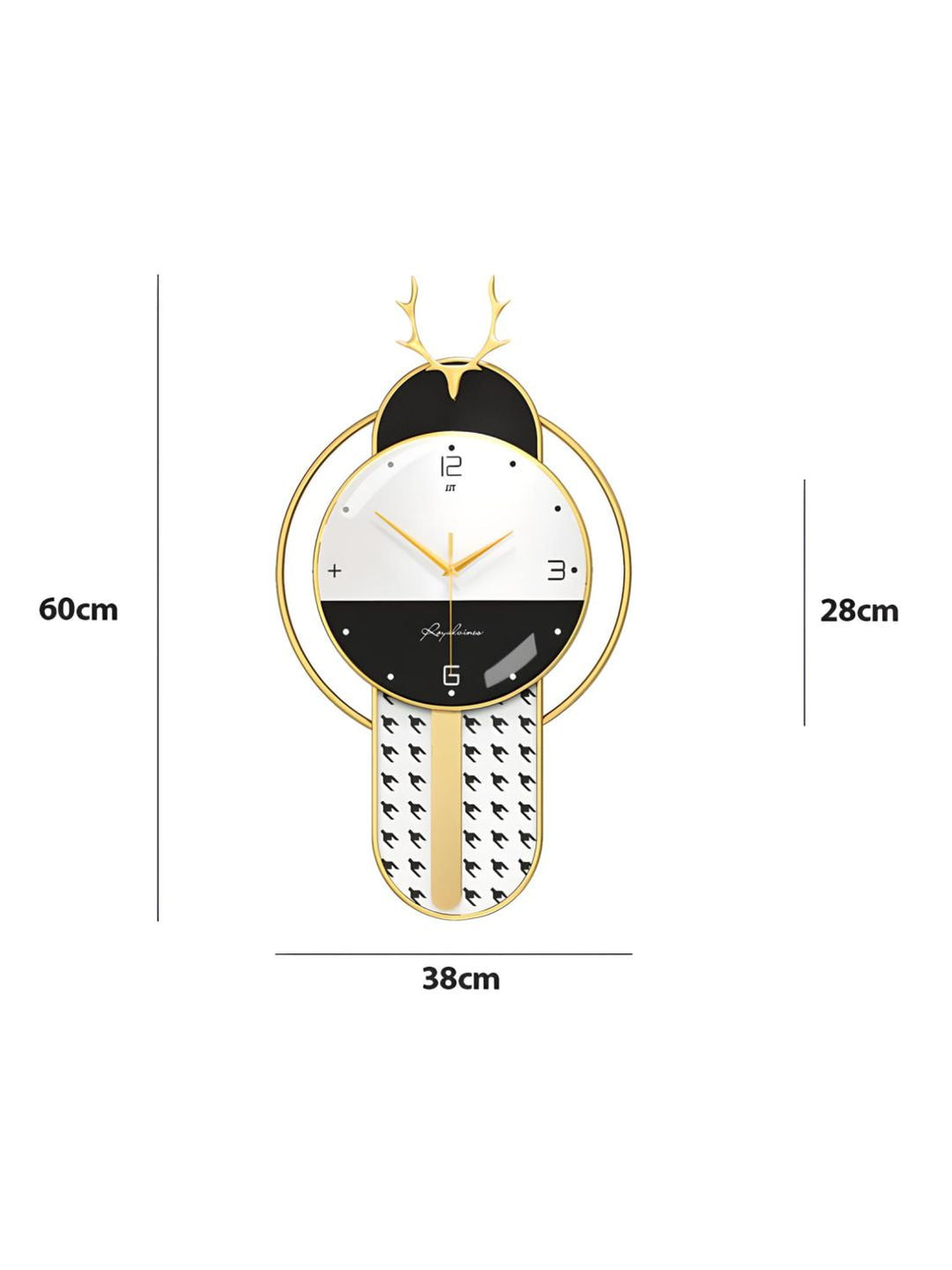 Abstract shaped wall clock