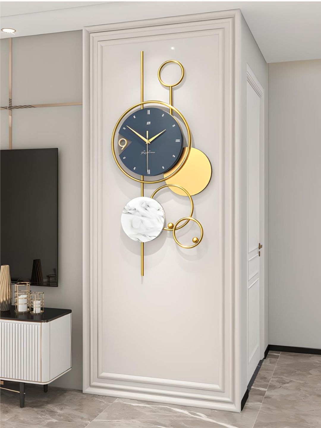 Abstract shaped wall clock