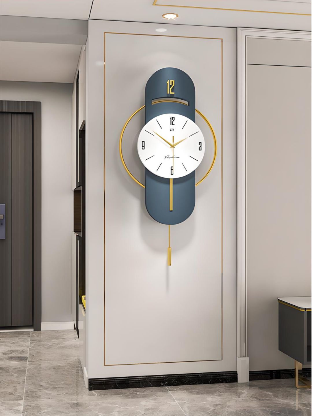 Abstract shaped wall clock