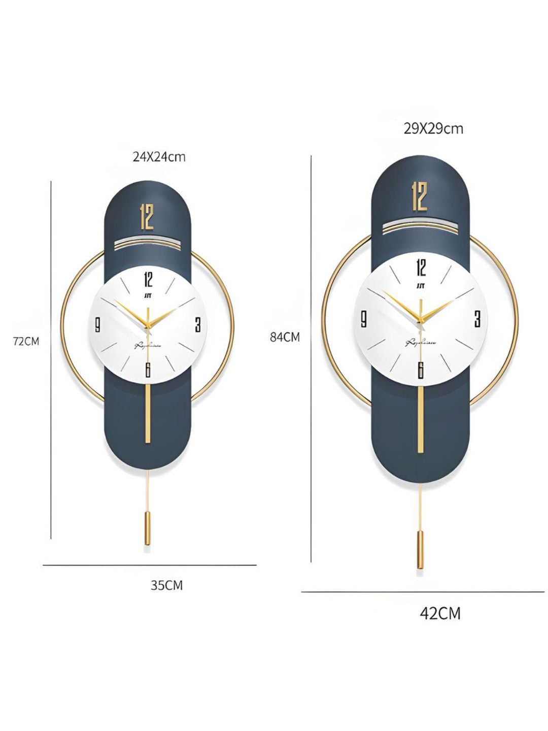 Abstract shaped wall clock