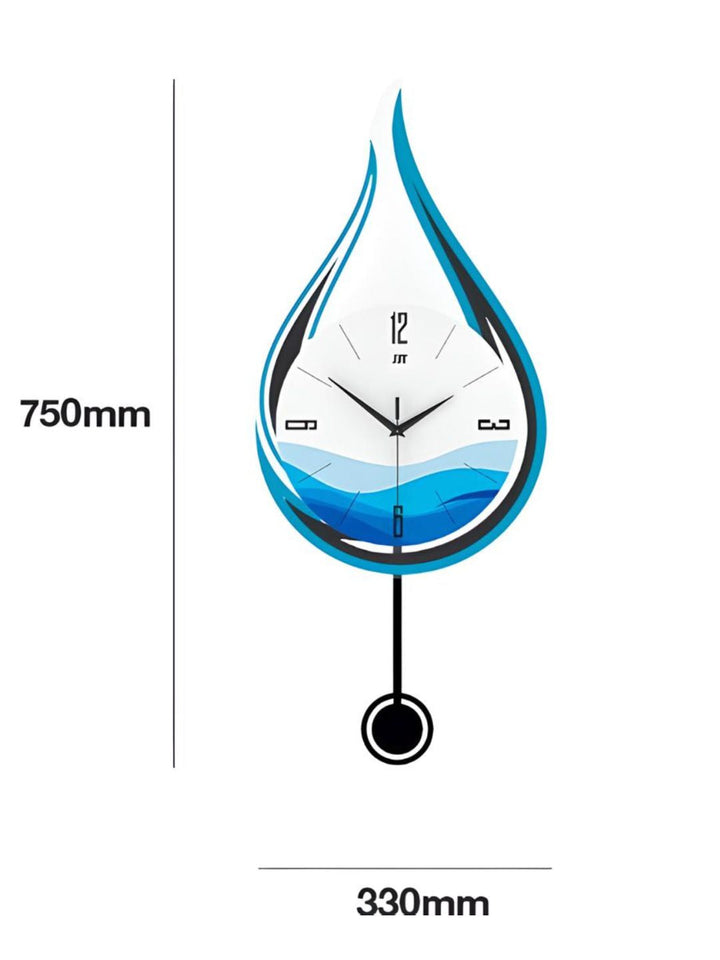 Abstract shaped wall clock