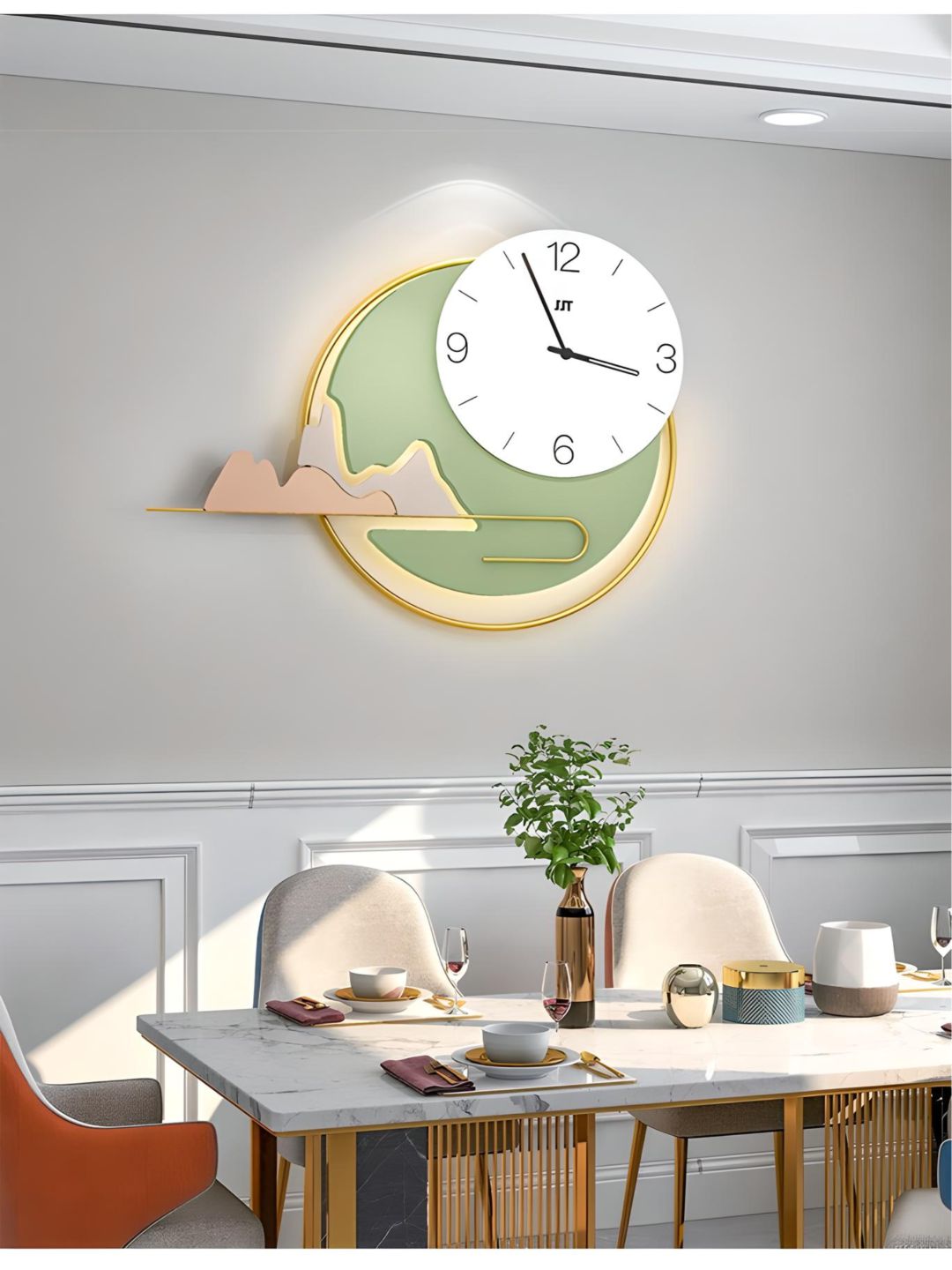Abstract shaped wall clock
