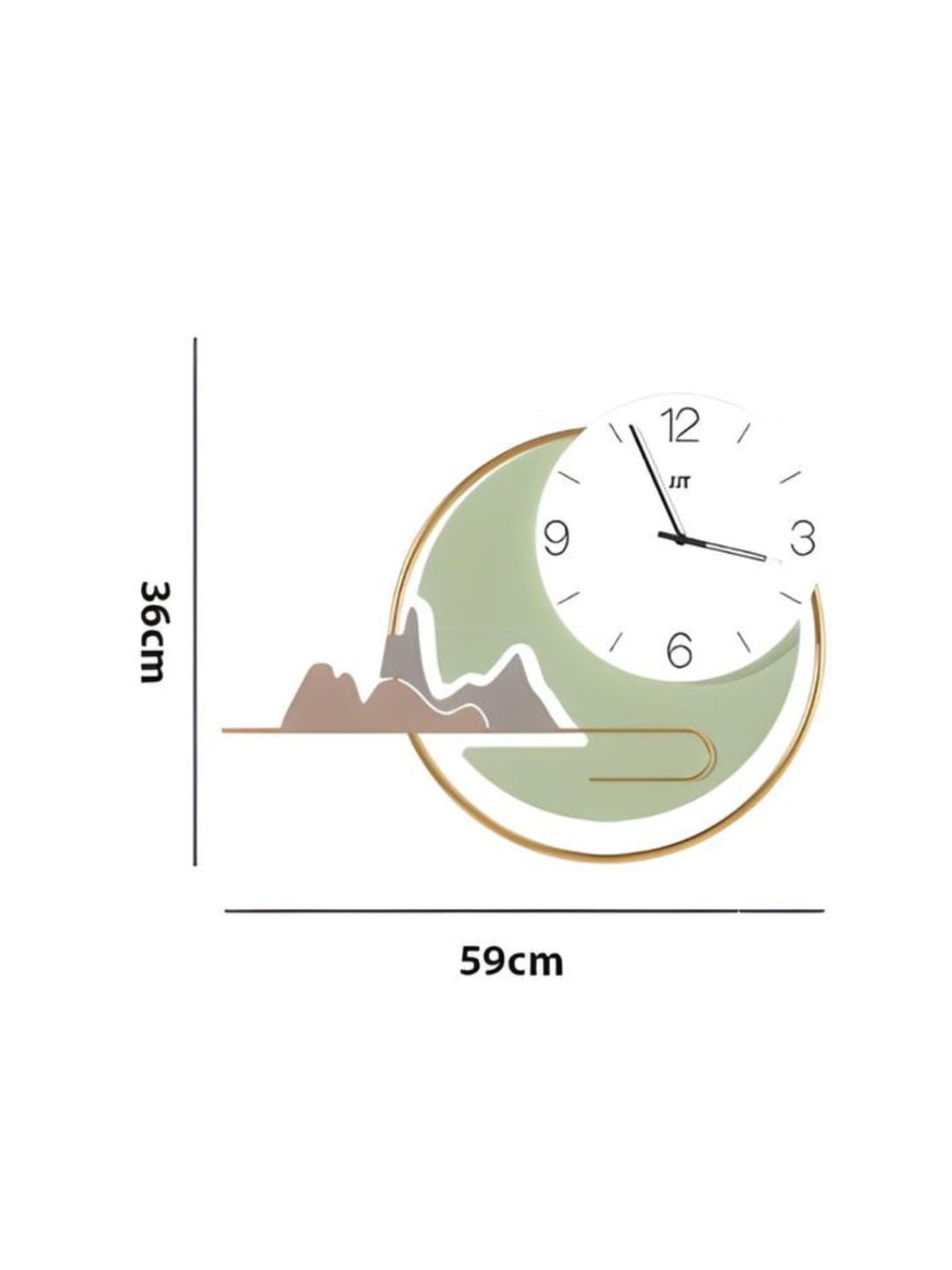 Abstract shaped wall clock