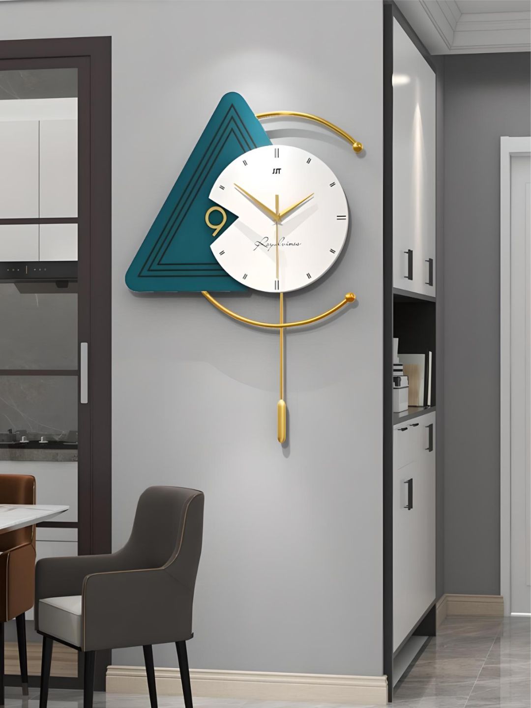 Abstract shaped wall clock