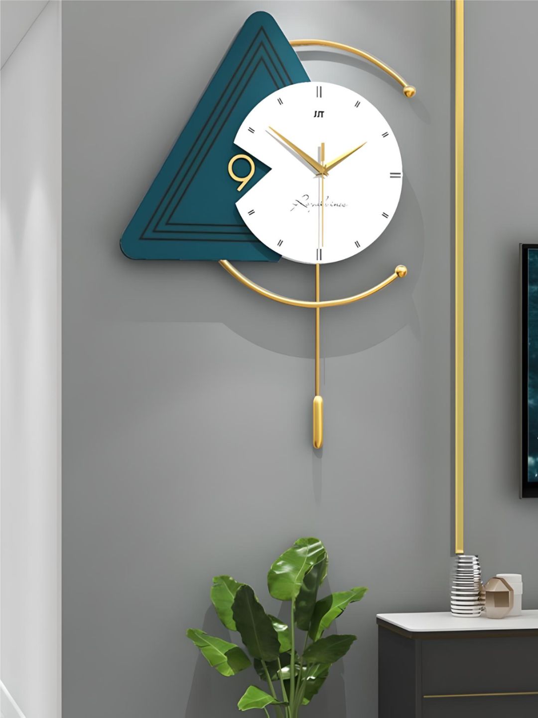 Abstract shaped wall clock