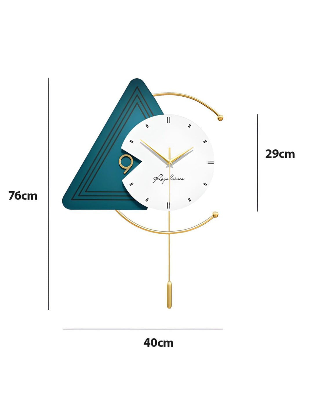 Abstract shaped wall clock