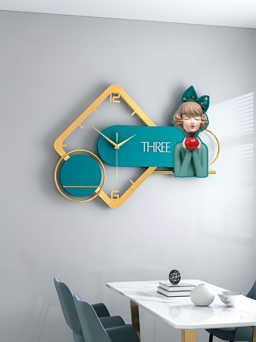 Abstract shaped wall clock
