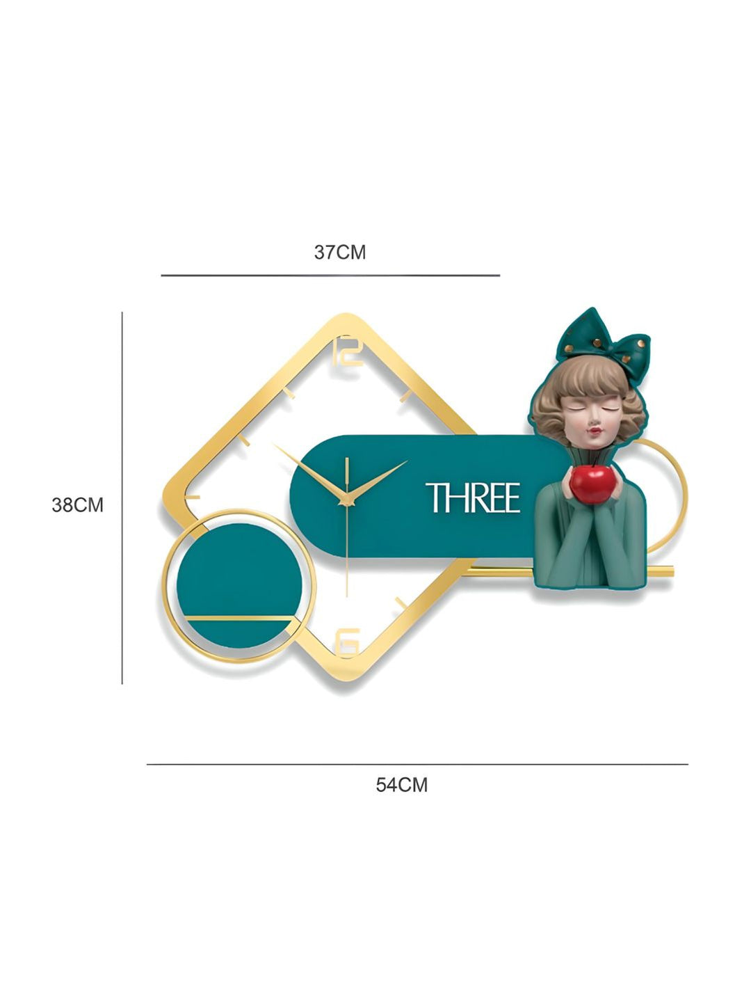 Abstract shaped wall clock