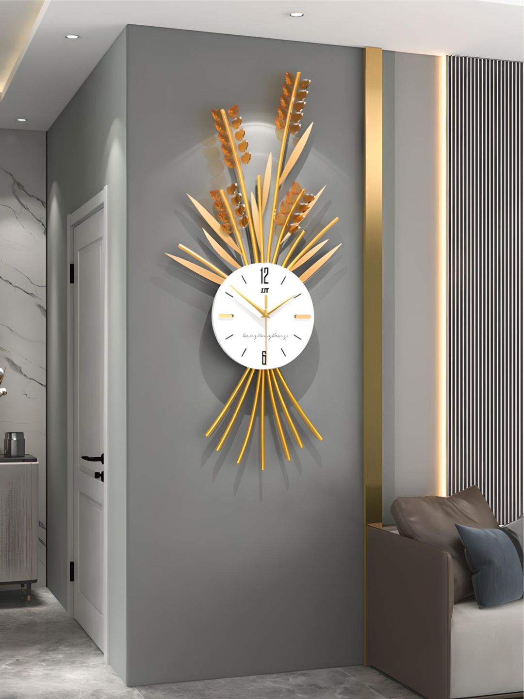 Abstract shaped wall clock