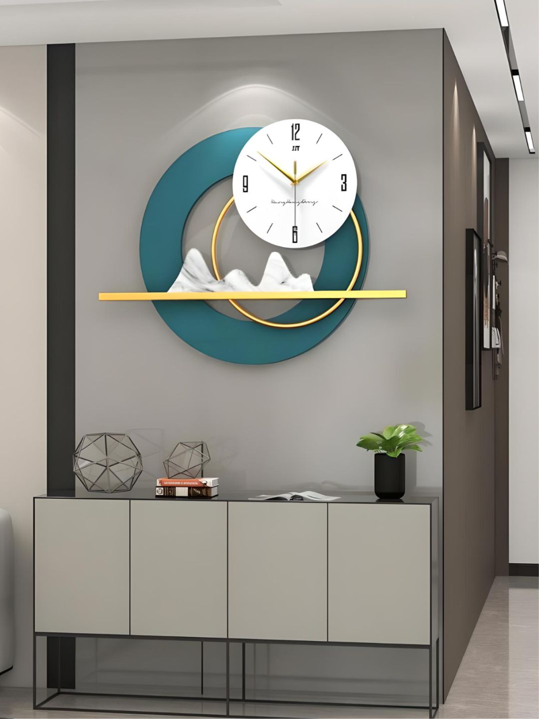 Abstract shaped wall clock