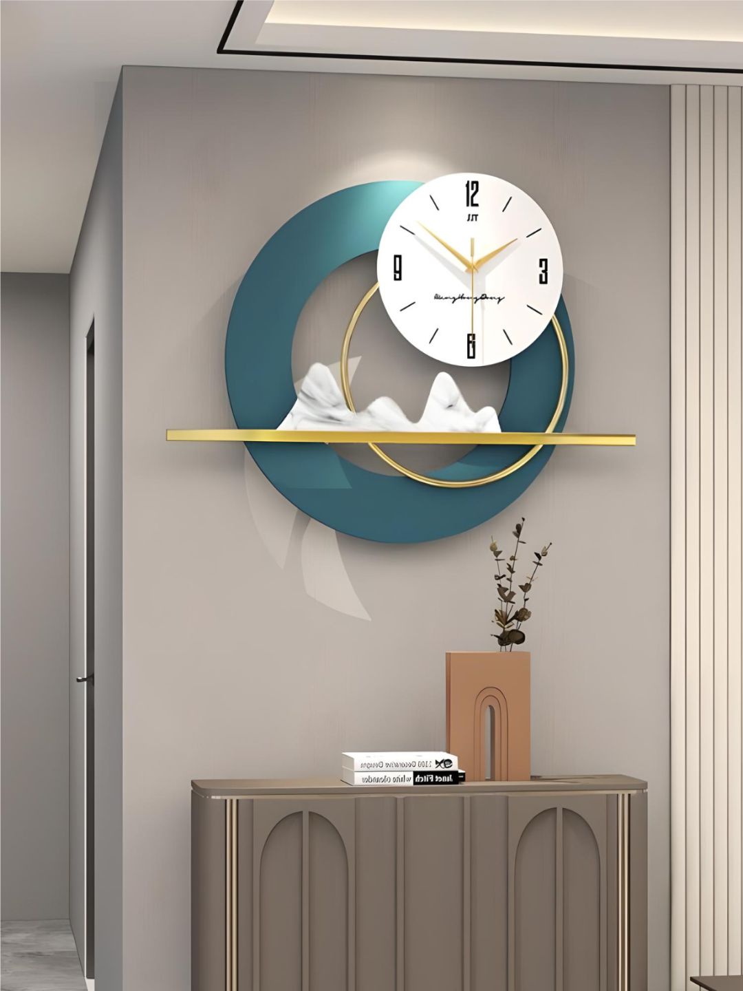 Abstract shaped wall clock