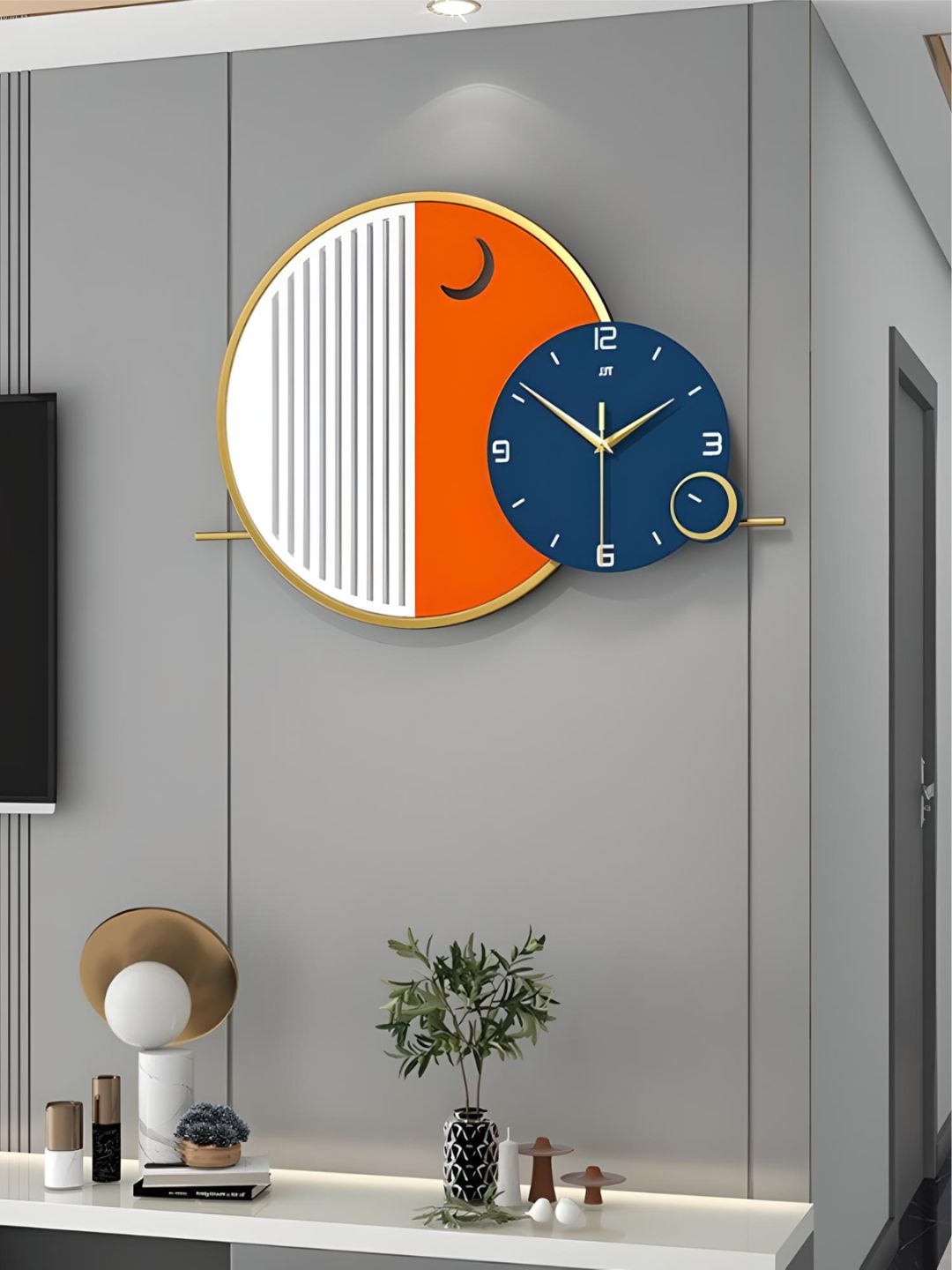 Abstract shaped wall clock