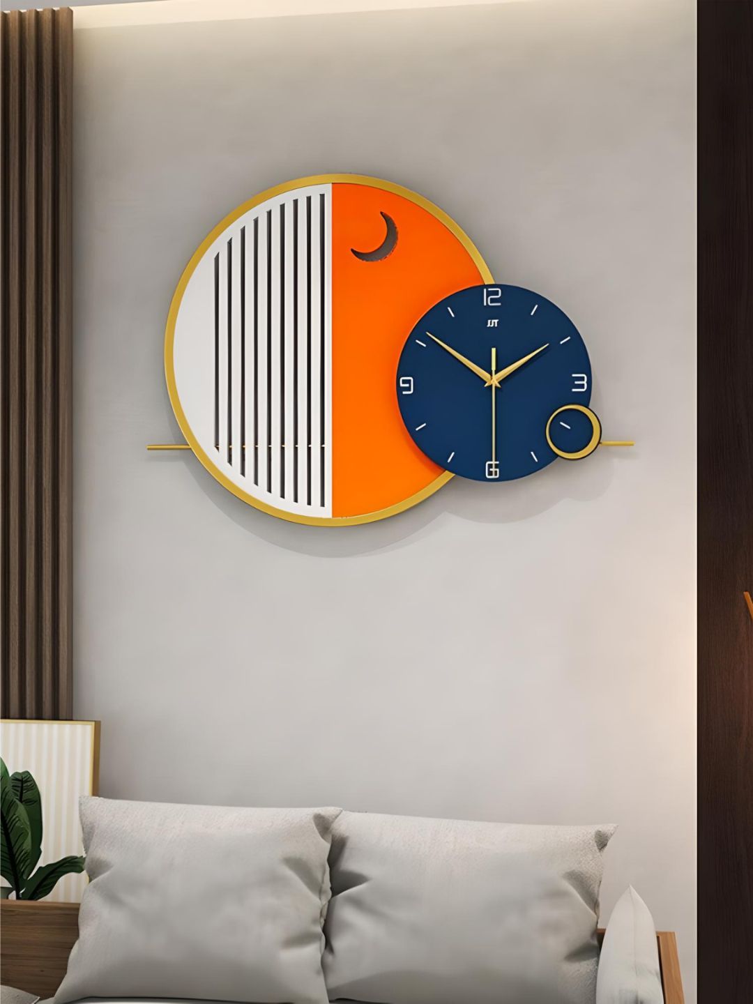 Abstract shaped wall clock