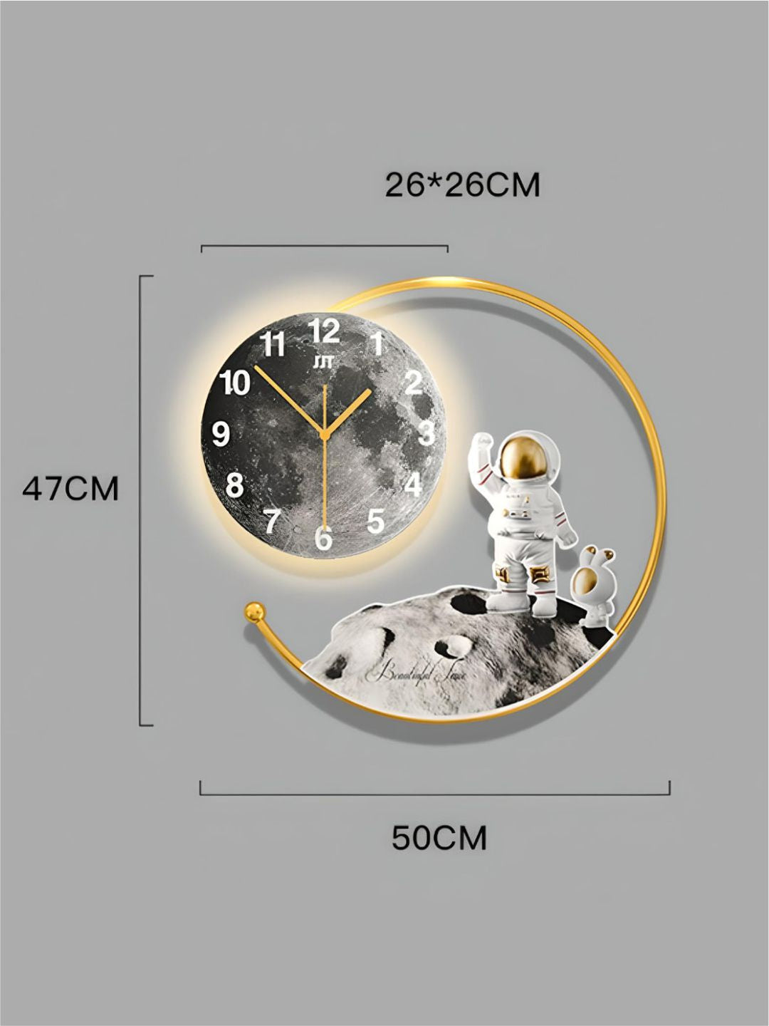 Abstract shaped wall clock