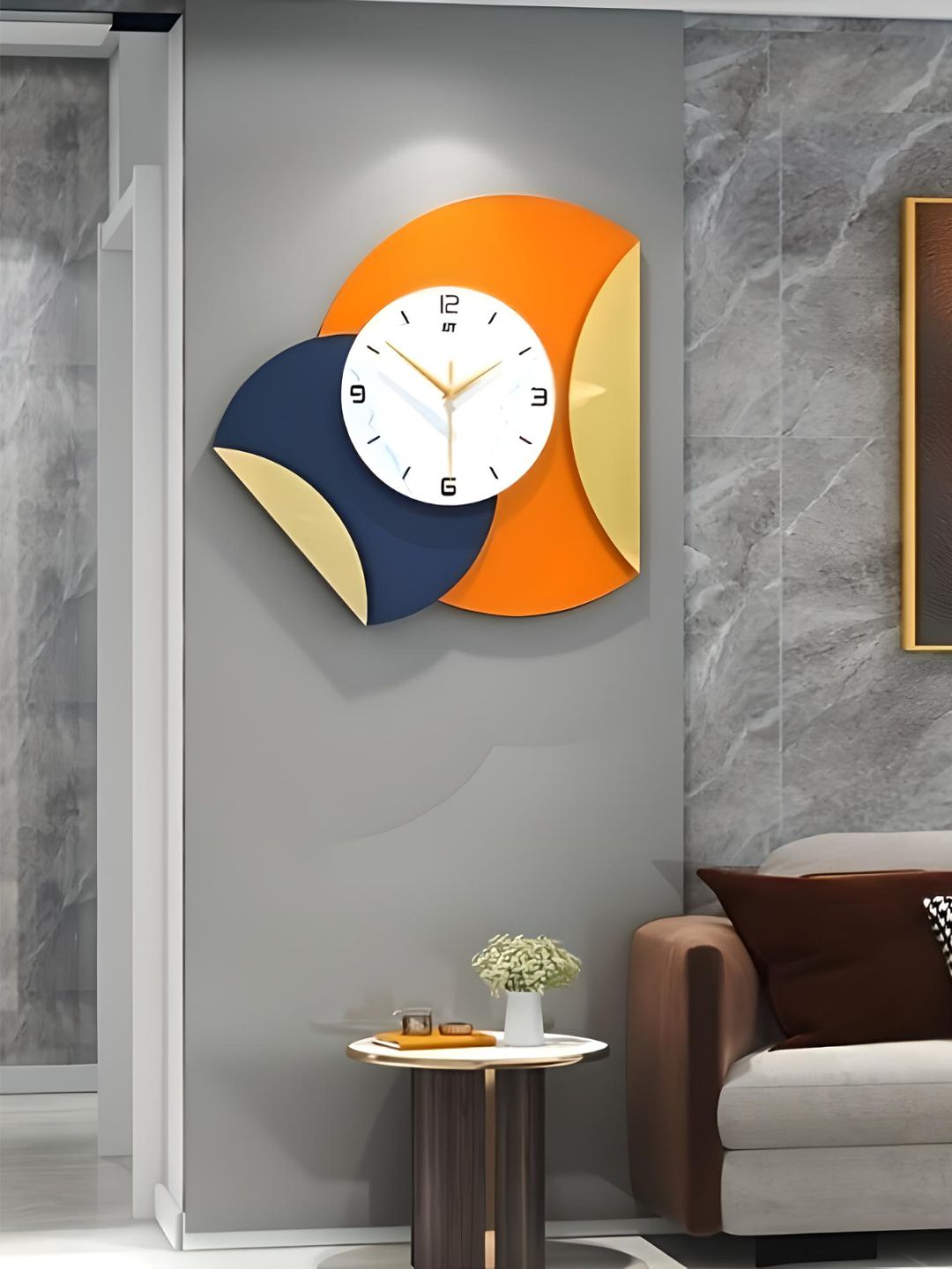 Abstract shaped wall clock