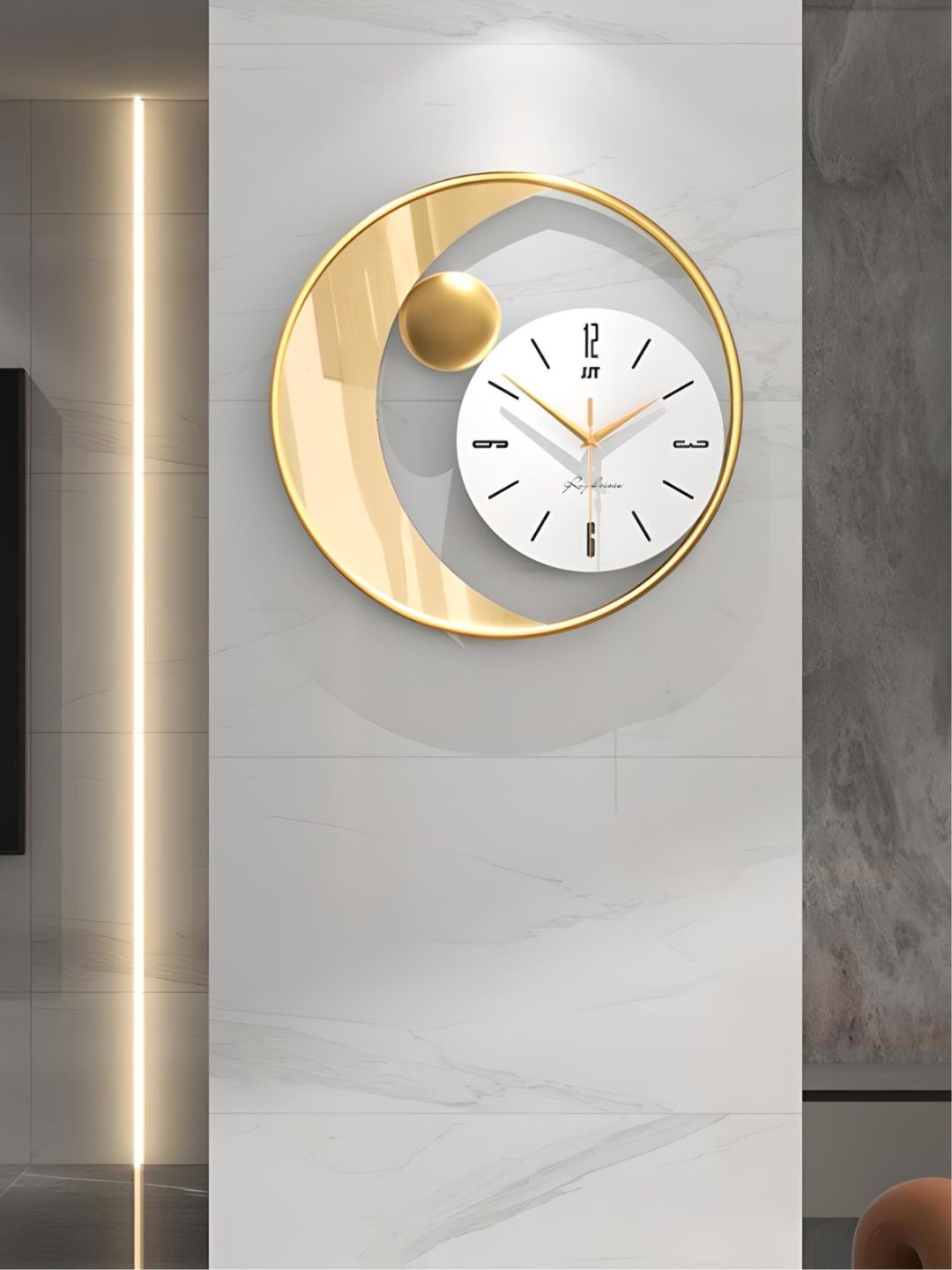 Abstract shaped wall clock