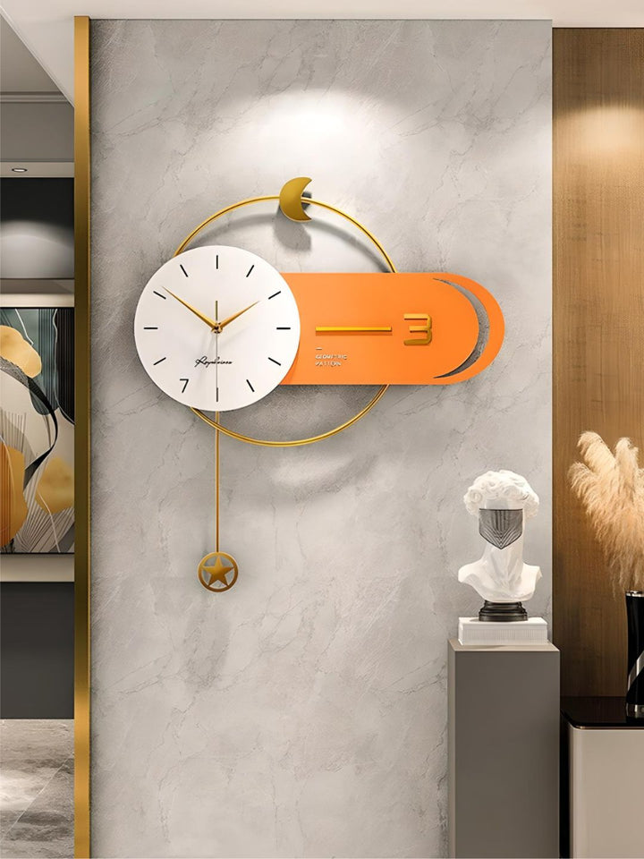 Abstract shaped wall clock