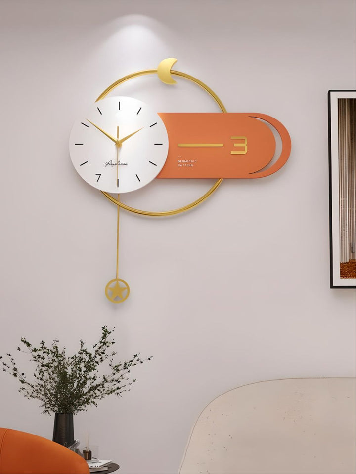 Abstract shaped wall clock