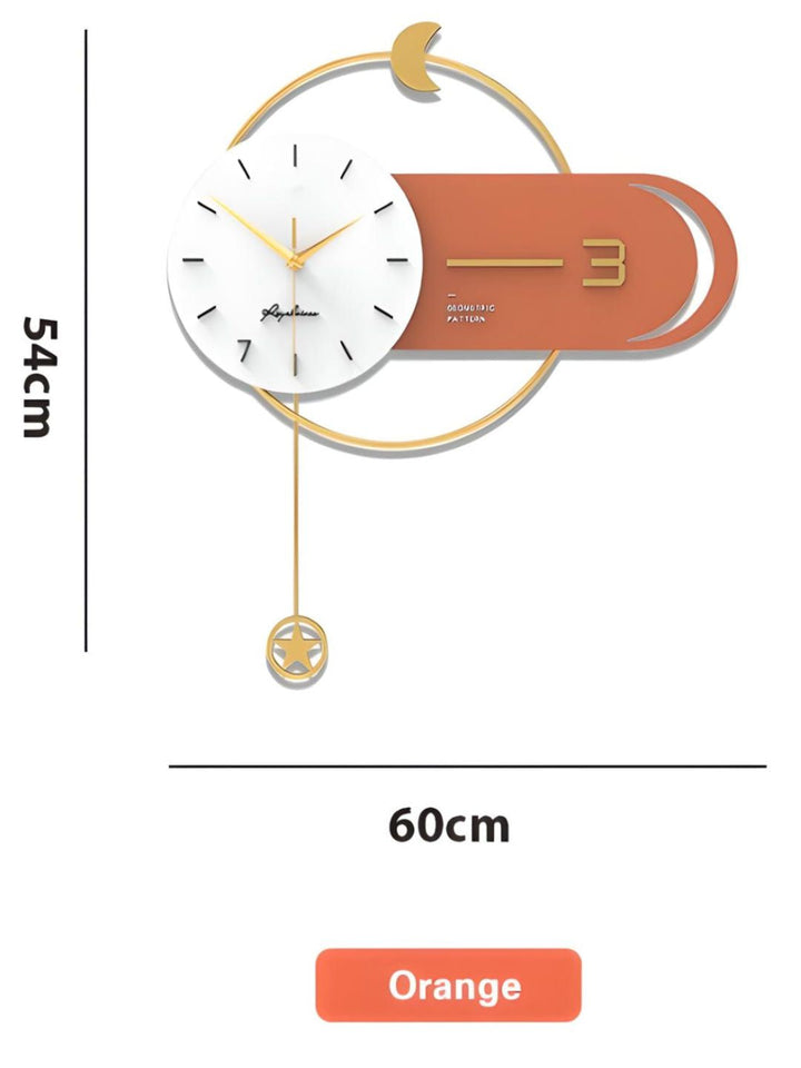 Abstract shaped wall clock