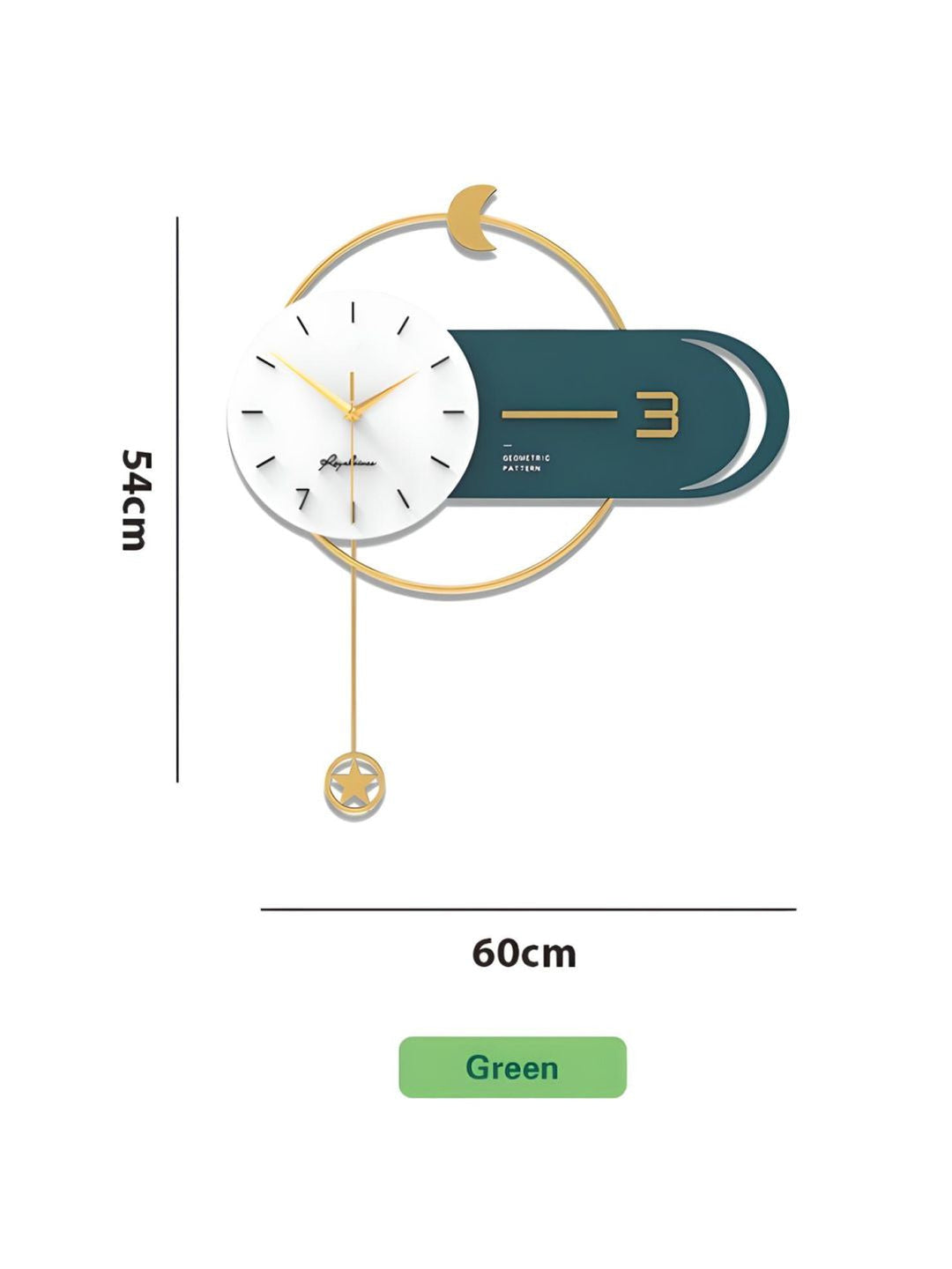 Abstract shaped wall clock