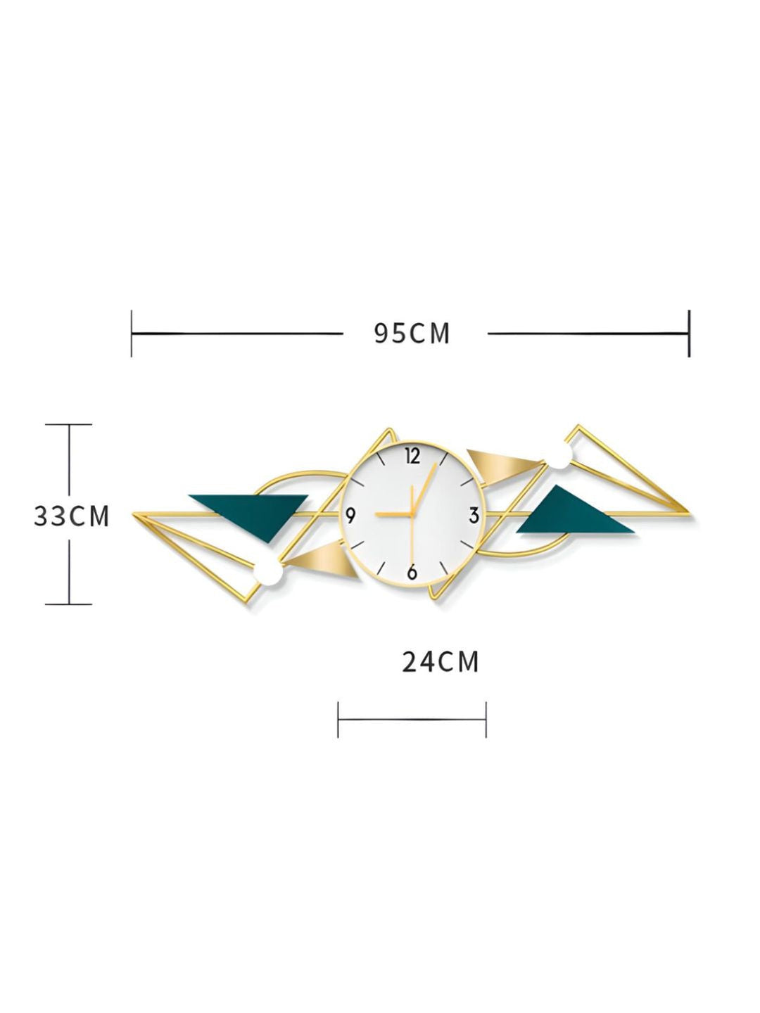 Abstract shaped wall clock
