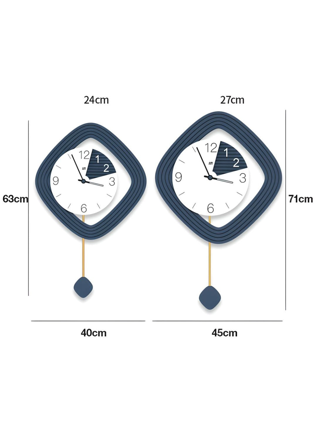 Abstract shaped wall clock