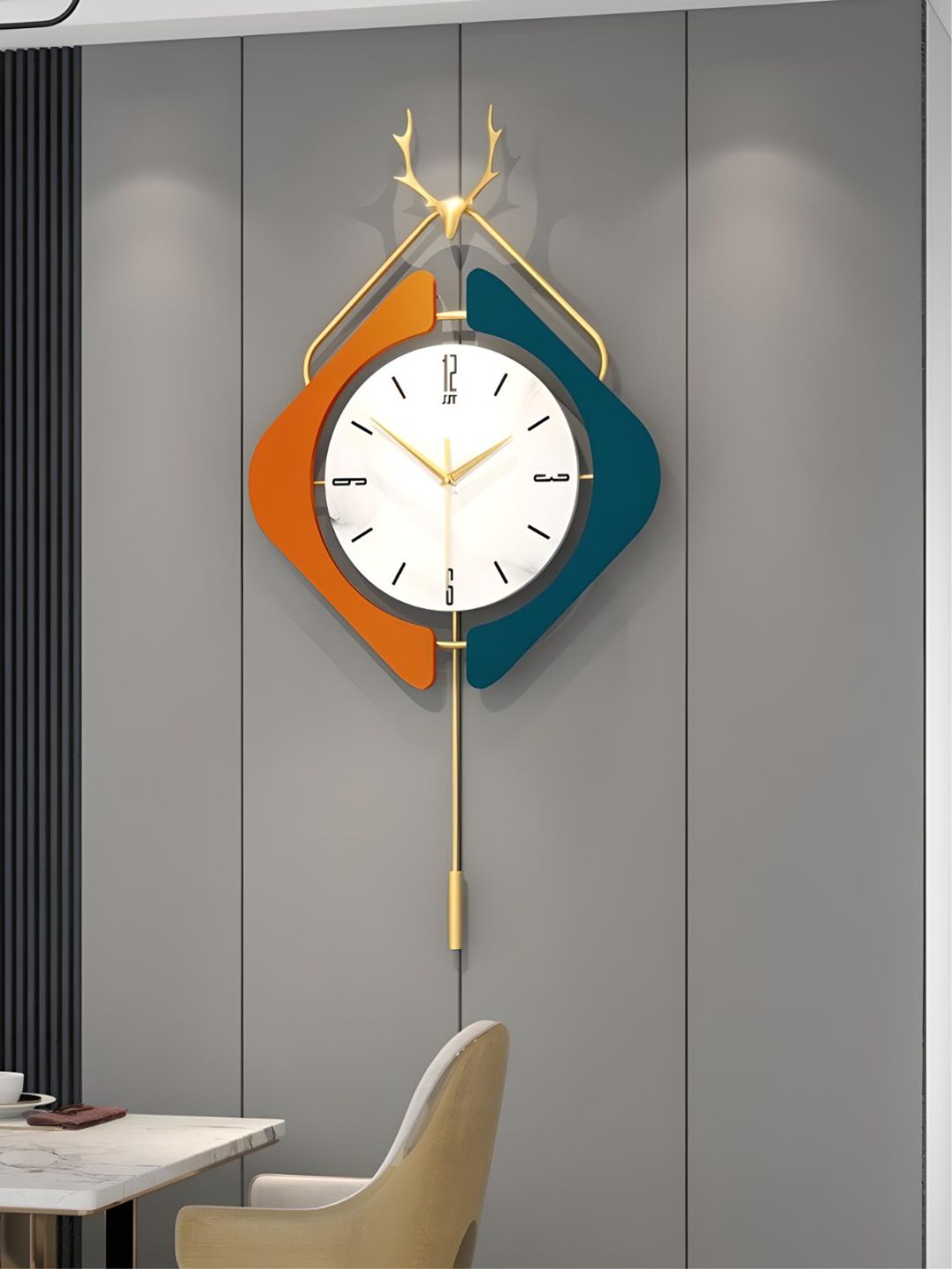 Abstract shaped wall clock