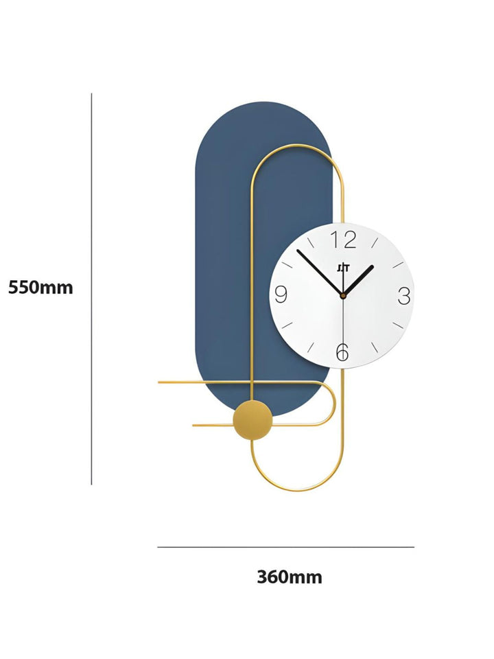 Abstract shaped wall clock