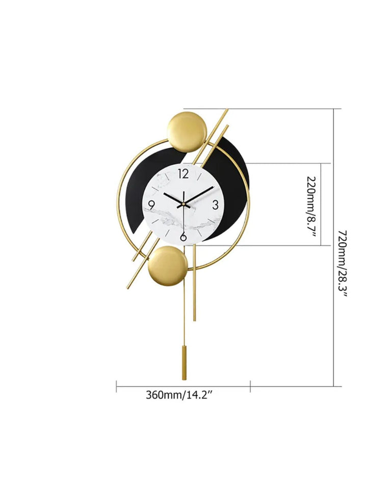 Abstract shaped wall clock