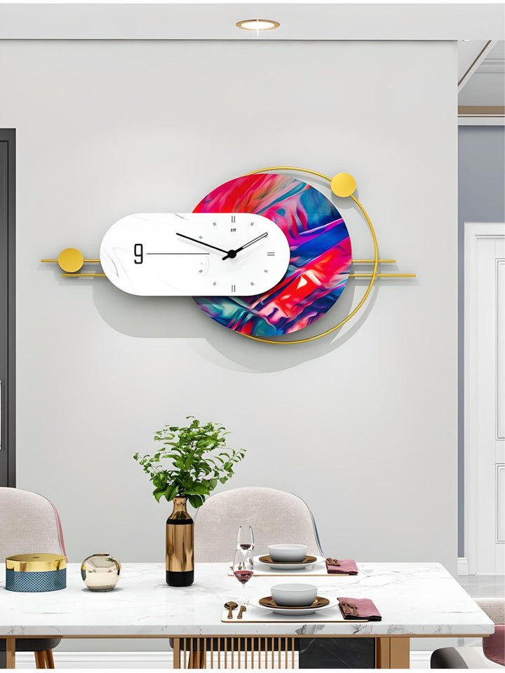 Abstract shaped wall clock