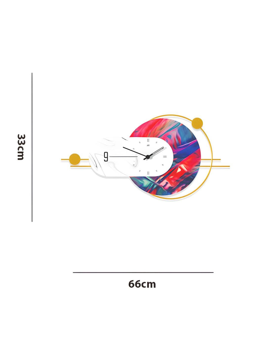 Abstract shaped wall clock