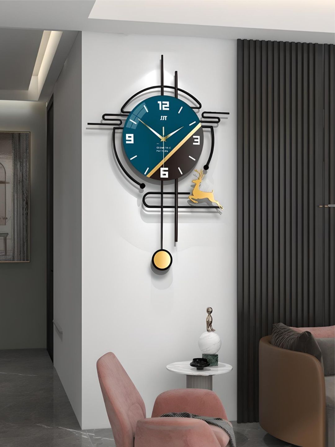 Abstract shaped wall clock