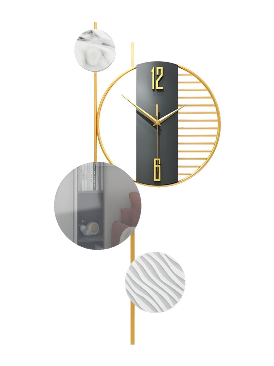 Abstract shaped wall clock