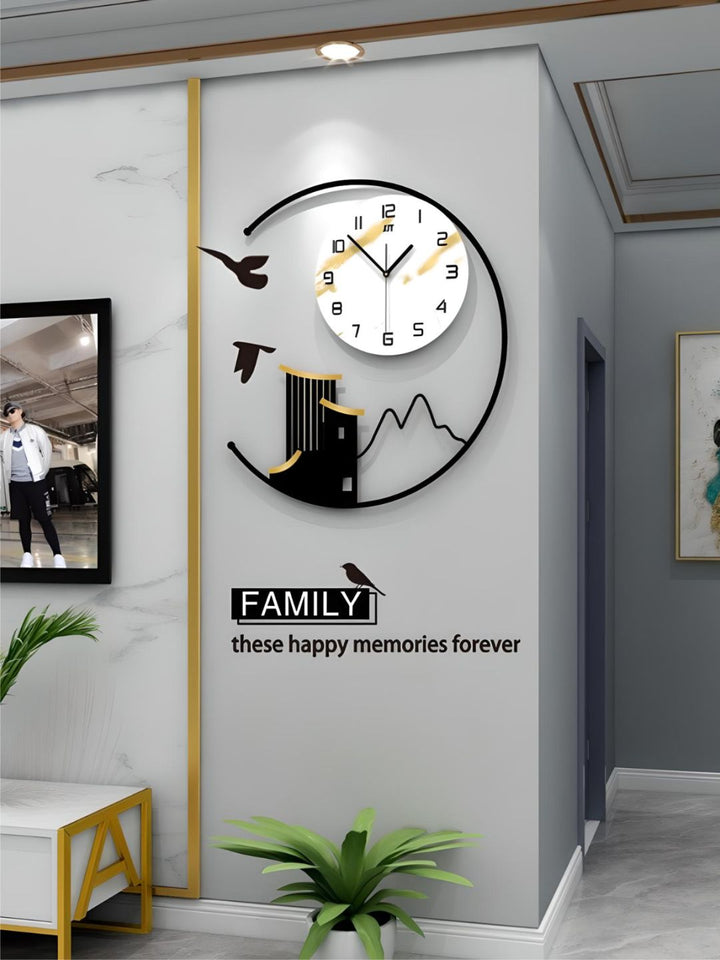 Abstract shaped wall clock