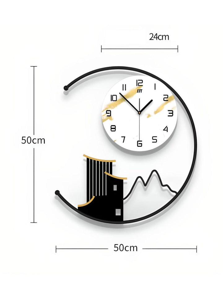 Abstract shaped wall clock