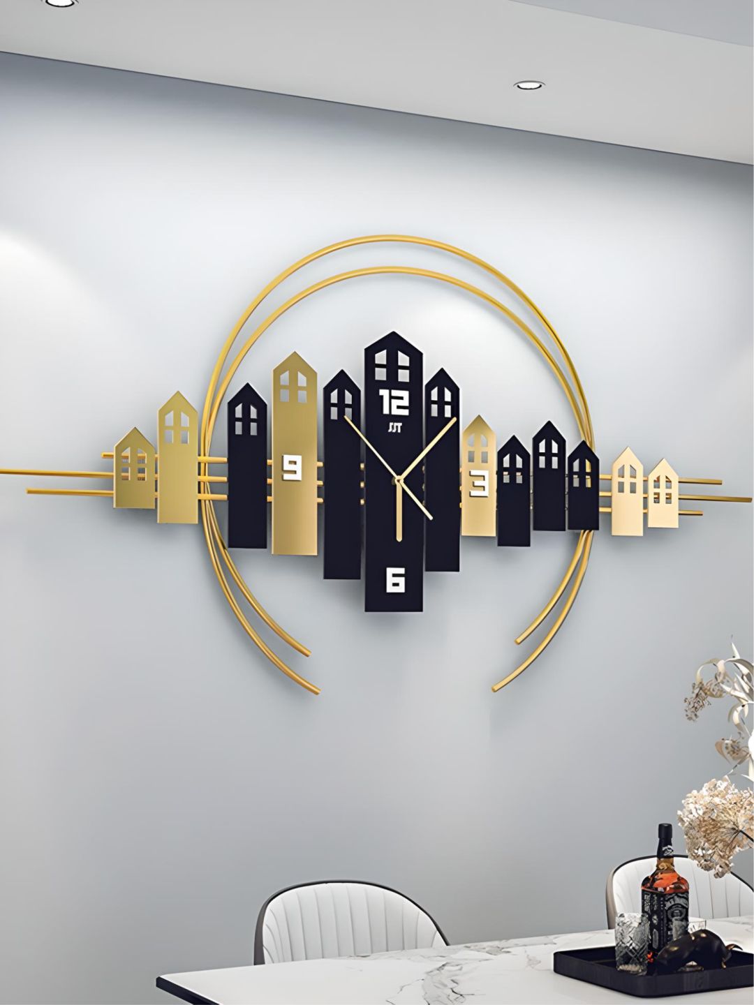 Abstract shaped wall clock