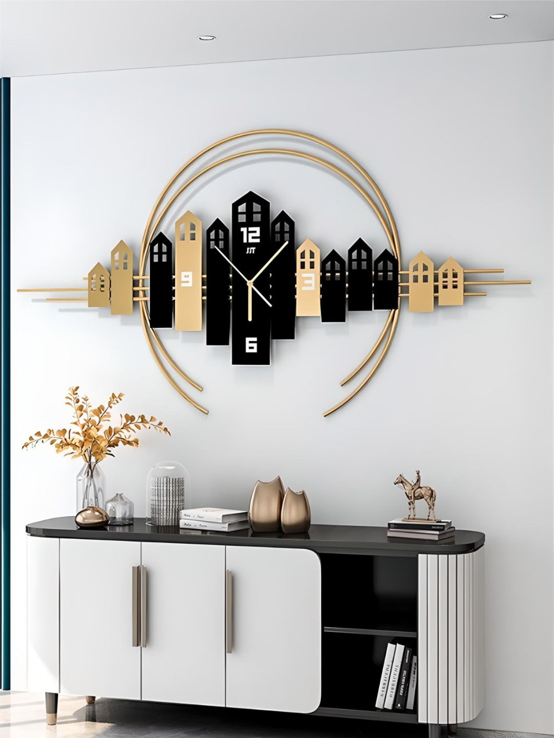 Abstract shaped wall clock