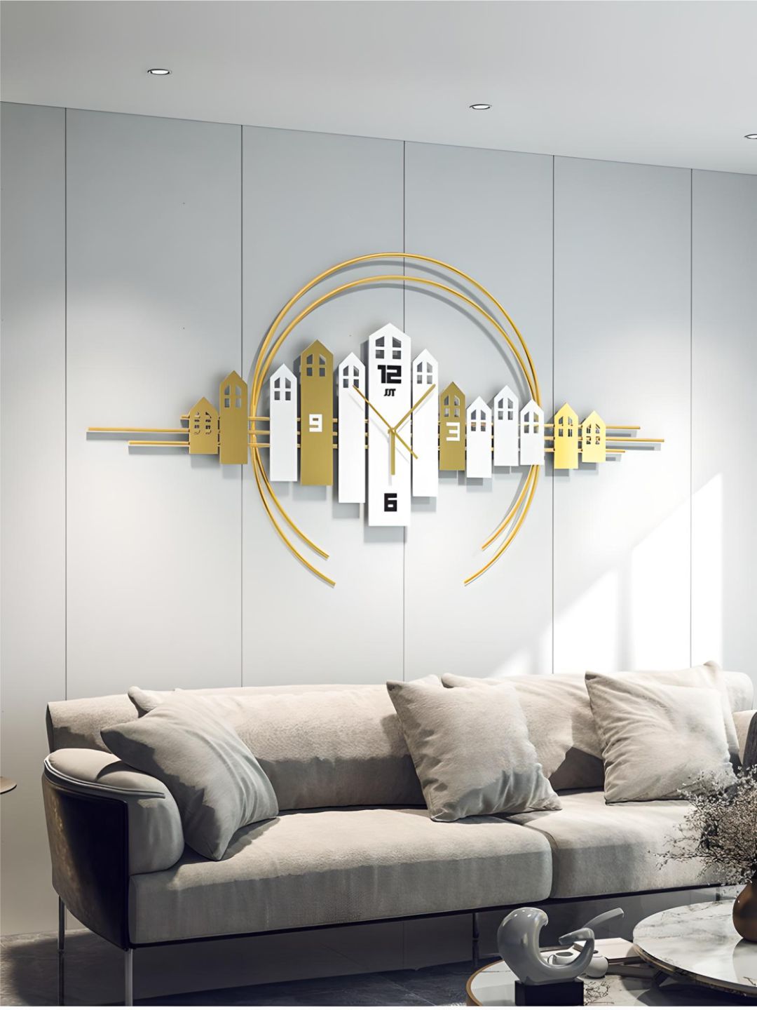 Abstract shaped wall clock