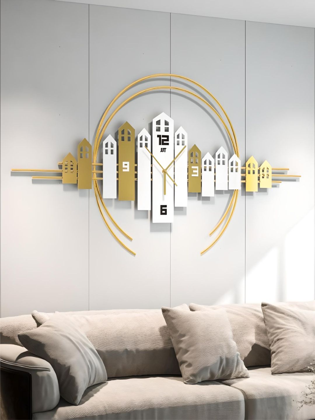 Abstract shaped wall clock