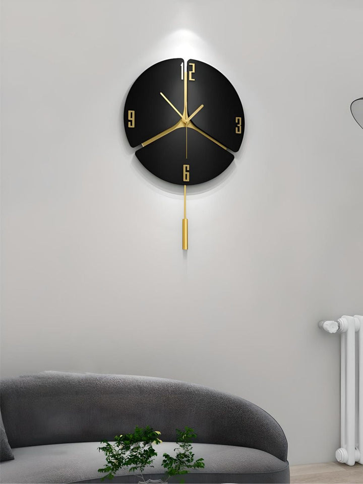 Abstract shaped wall clock