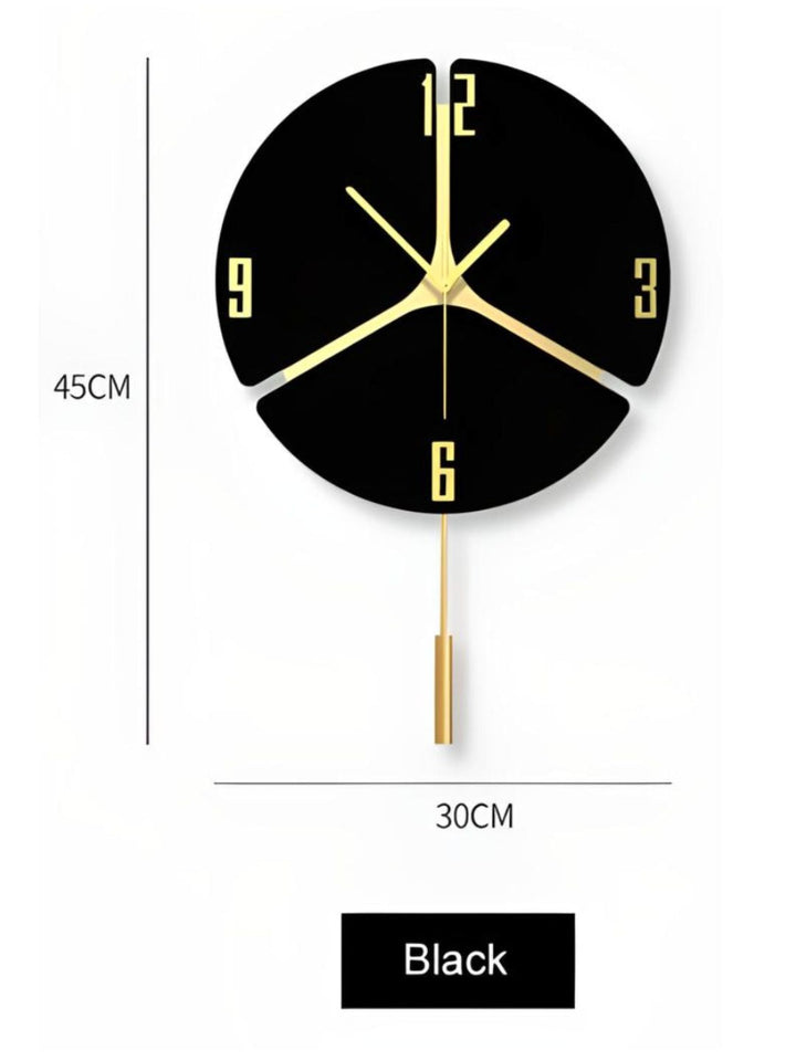Abstract shaped wall clock