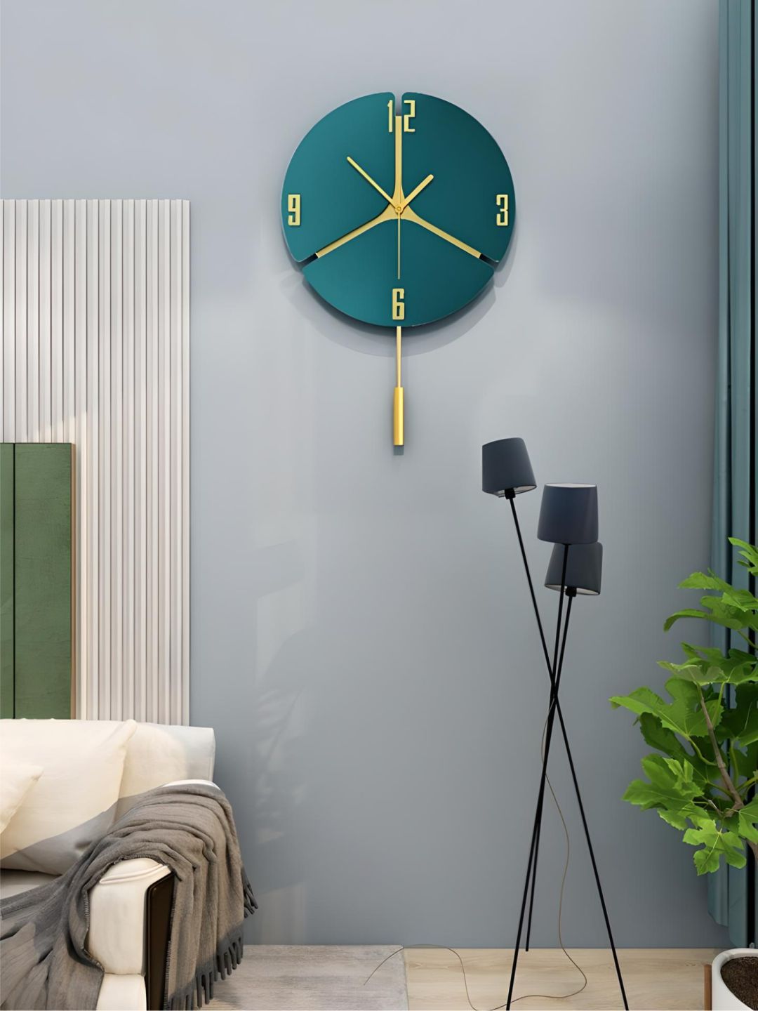 Abstract shaped wall clock