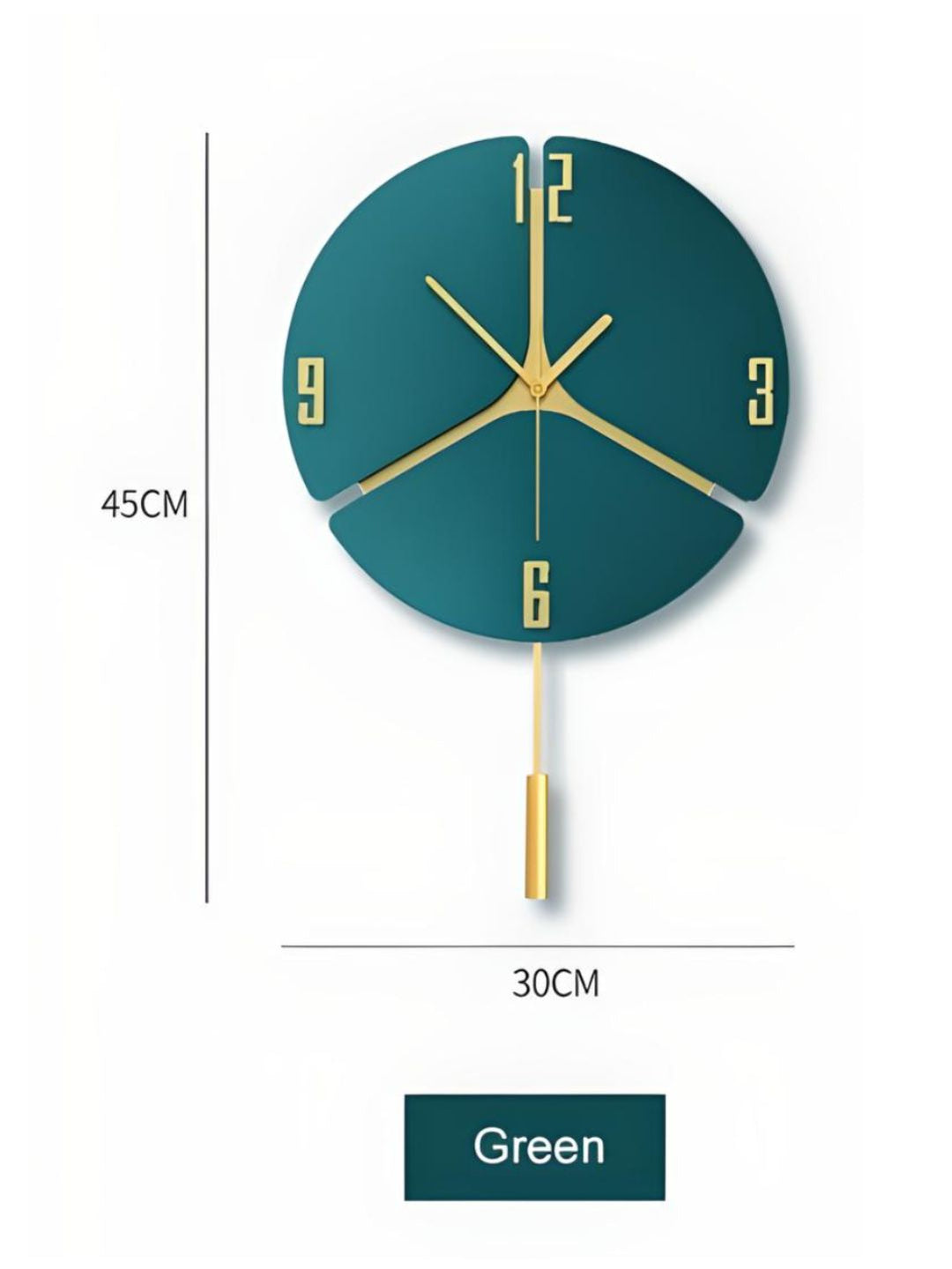 Abstract shaped wall clock