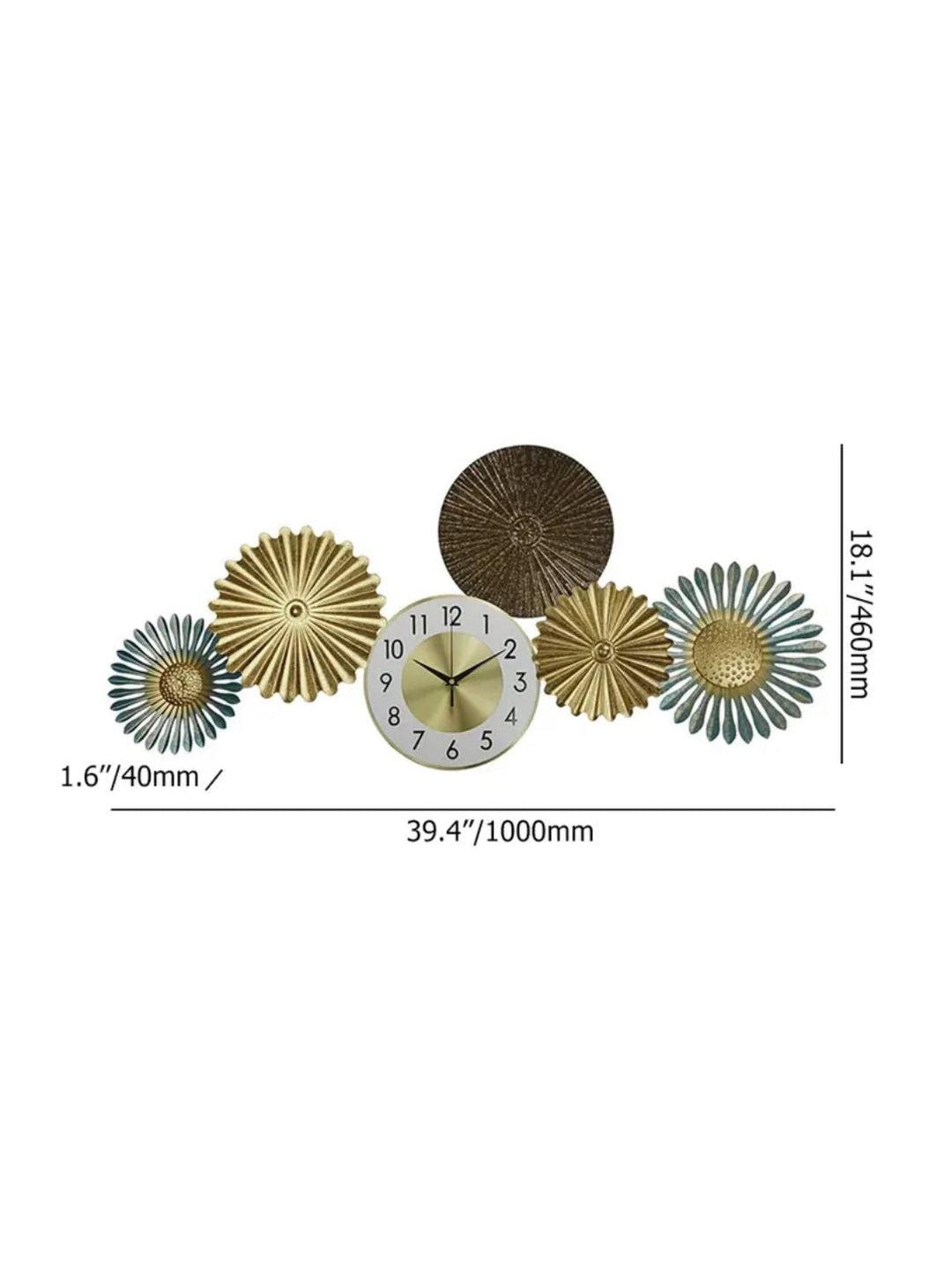 Abstract shaped wall clock