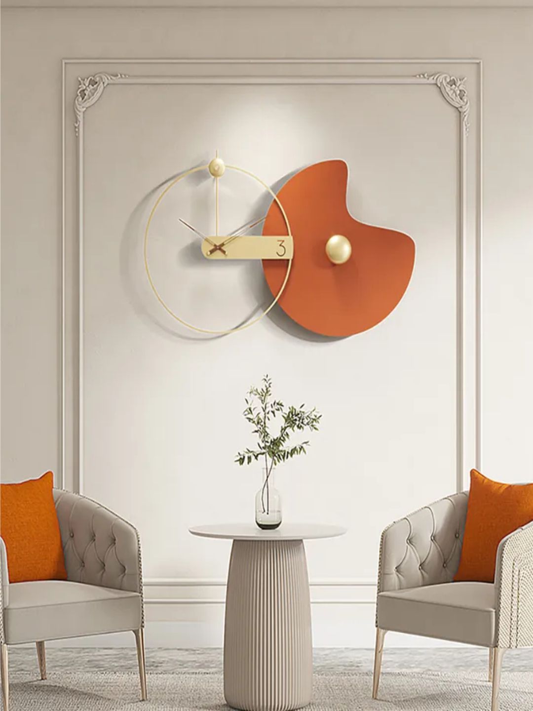 Abstract shaped wall clock