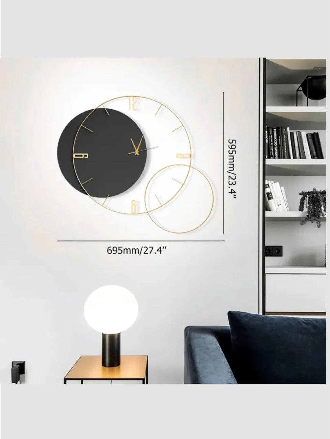 Abstract shaped wall clock